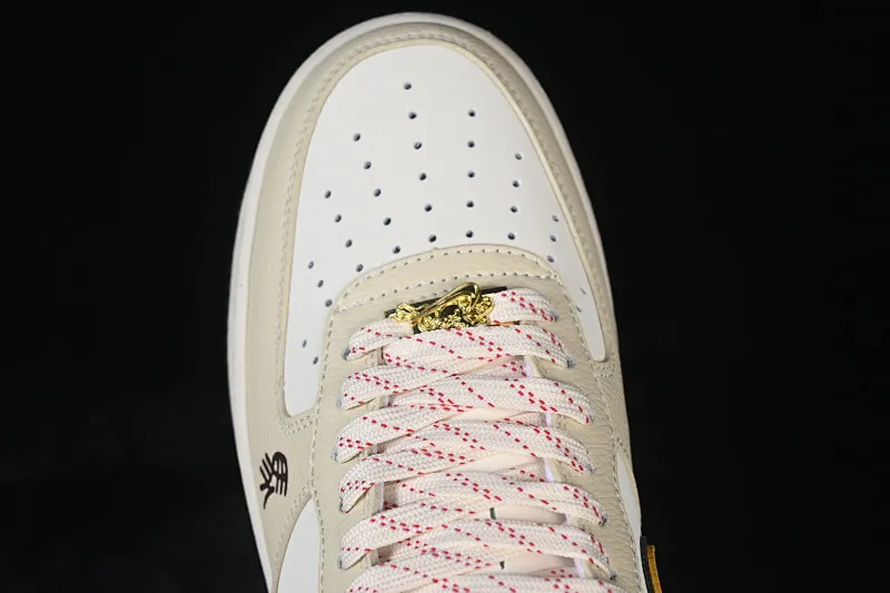 All categories Nk Air Force 1 Air Force series Nk Air Force 1 Low Air Force low-top Nike Air Force 1'07 Low Year of the Horse limited edition Apricot gold pattern Air Force 1 low-top casual sneakers NH0601-504